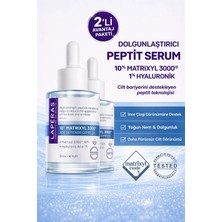Laperas 10% Peptide Matrixyl 3000® 1% Hyaluronic Acid  Nemlendirici Vegan Peptit Serum 2'li Paket