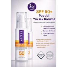 Laperas Matrixyl  Peptides Spf 50 Hyaluronic Vegan Su Bazlı Yüz Güneş Kremi 75 ml 2'li Paket