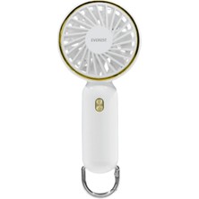 Marsilyan Everest EFN11 Beyaz 3 Kademeli Hız Elde Kullanım Dahili 900MAH Bataryalı Type-C Şarj Girişli VANTILATÖR(1923)
