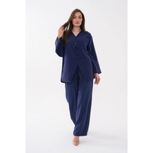 Mega Life Pantolon Çımalı Ön Düğmeli Modal Dokuma Takım
