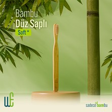 Weways Doğal Bambu Manuel Diş Fırçası Yetişkin (Düz Sap - Soft Uç)