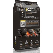 Ecor Tek Kibrit ile Yanan Pratik Mangal Kömürü 1,5 kg