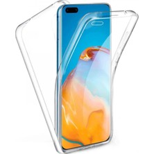 Velvoria Huawei P40 Çift Taraflı Silikon Kılıf Şeffaf
