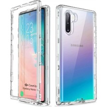 Velvoria Samsung Galaxy Note 10 Çift Taraflı Silikon Kılıf Şeffaf