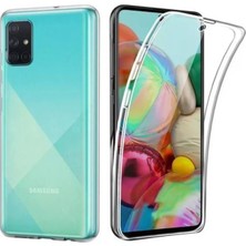 Velvoria Samsung Galaxy A71 Çift Taraflı Silikon Kılıf Şeffaf
