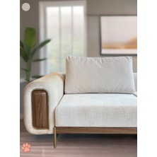 Fifty Home 1 Adet Büyük Sırt Kırlent Kılıfı - Minder Yastık Kılıfı Fermuarlı - Pati Dostu Kumaş Kutu Model