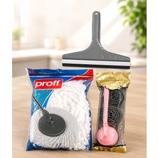 Belirtilmemiş Cam Silme Seti Mop ve Lavabo Açıcı Temizlik Paketi