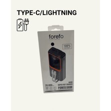 Techora Sale 20000 Mah Powerbank | Çok Kablolu, Dijital Göstergeli, Yüksek Hızlı Şarj Cihazı