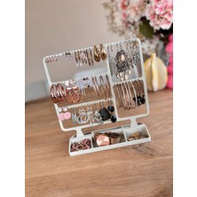 DU&ER 💍 Küpe Organizer Standı – Çok Katlı Küpe Askılığı ve Takı Düzenleyici Dekoratif Stand
