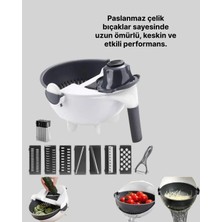 Techora Sale Ergonomik Sebze Rendeleyici ve Süzgeç Hazneli Dilimleyici