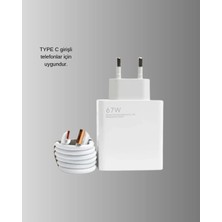 Techora Sale 67W Type-C Turbo Şarj Cihazı – Aşırı Akım ve Isı Koruması, Seyahat Uyumlu