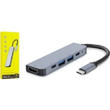Techora Sale Macbook Pro/air Uyumlu USB Type-C 8 In 1 Hub Dönüştürücü Çevirici Çoklayıcı USB Hdmı Micr