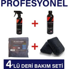 Deri Besleyici + Temizleyici Oto Koltuk 4'Lü Bakım Seti