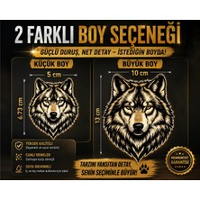 Gmt Ambalaj Premium Kurt Kafası Sticker – 2 Farklı Boy Seçeneği Suya Dayanıklı Özel Kesim