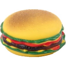 Semeglbl Pawise Vinyl Hamburger Köpek Oyuncağı
