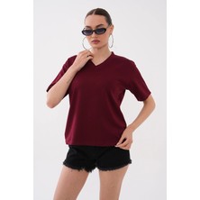 Mega Life V Yaka Kristal T-Shirt