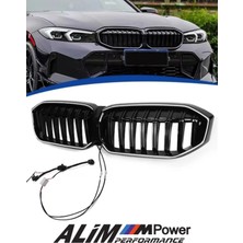 Bmw 3 Serisi G20 Lcı Ledli Piano Black Çift Çıtalı Panjur 2022+ Uyumlu