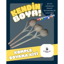 Paiplay Lale Boyama - Boyama Seti ve Boyanabilir Lale Seti