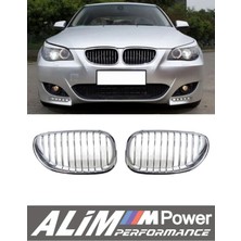 Bmw 5 Series E60 (2003–2010) Full Krom Ön Böbrek Panjur Seti (Grille)