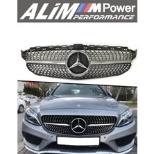 Mercedes-Benz C-Class W205 (2015–2018) Diamond Krom Ön Panjur Böbrek Seti