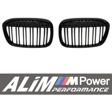 Bmw X1 F48/F49(16-19) Piano Black Çift Çıtalı Panjur Ön Panjur Böbrek Seti (Uyumlu Değişim Parça)