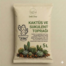 Bade Shop Kaktüs ve Sukulent Toprağı 5 Litre – Pomza, Perlit, Sphagnum Torf ve Leonardit Karışımlı