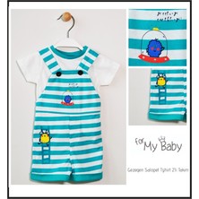 For My Baby Gezegen Salopet T-Shirt Takım