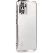 SHC4200 Redmi Note 10 Kılıf Lensli Silikon - Gümüş