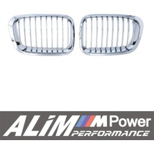 Bmw 3 Series E46 Coupe (1999–2002) Full Krom Ön Böbrek Panjur Seti (Grille)