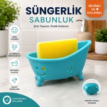 Günyan Store Sevimli Küvet Tasarımlı Süngerlik & Sabunluk