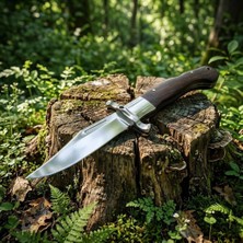 Knivox Sibirya Company FB3087 Özel Seri Bowie Namlu Avcı ve Rus Kamp Bıçağı - 440C Çelik