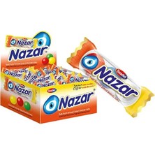 Empressco SAADET 100 adet TuttiFrutti Aromalı 3'lü Nazar Sakız - Nostaljik Hediye Sakız