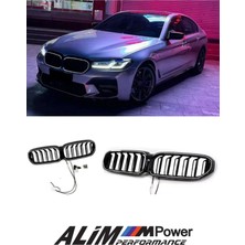 Bmw 5 Serisi G30 Lcı M Ledli Piano Black Çift Çıtalı Panjur 2021+ Uyumlu
