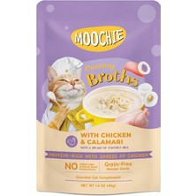 Semeglbl Moochie Çorba Kedi Ödülü Tuk-Kalamar 40 gr x 4 Adet