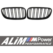 Bmw E92 (2010–2013) Piano Black Çift Çıtalı Ön Panjur Böbrek Seti (Uyumlu Değişim Parça)