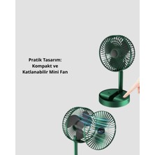 Techora Sale Katlanabilir Mini Fan – 3 Kademeli Soğutma, Şarjlı