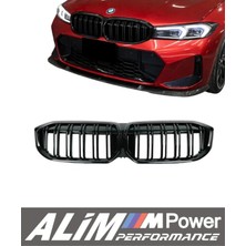 Bmw G20 / G28 (2020–2021) Piano Black Çift Çıtalı Ön Panjur Böbrek Seti (Uyumlu Değişim Parça)