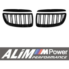 Bmw E90 (2005–2008) Piano Black Çift Çıtalı Ön Panjur Böbrek Seti (Uyumlu Değişim Parça)