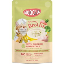 Semeglbl Moochie Çorba Kedi Ödülü Tuk-Brokoli 40 gr x 4 Adet