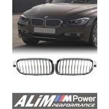 Bmw 3 Series F30 (2012–2019) Krom/krom/siyah Luxury Ön Böbrek Panjur Seti (Grille)