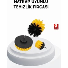 SHC4200 3’lü Matkap Temizlik Fırçası Seti – Banyo, Mutfak Araç Jantı Için Etkili
