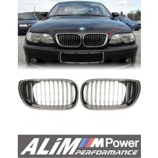 Bmw 3 Series E46 Sedan (2002–2005) Full Krom Ön Böbrek Panjur Seti (Grille)