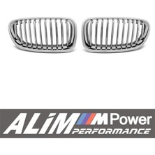 Bmw 5 Series F10 (2010–2017) Krom/krom/siyah Ön Böbrek Panjur Seti (Grille) 12 Diş