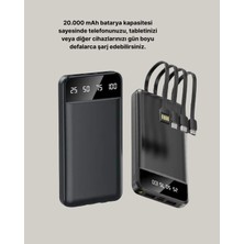 Techora Sale Taşınabilir 20.000 Mah Hızlı Şarj Powerbank 4 Çıkışlı