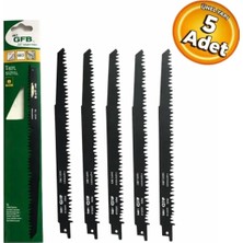Gfb GFB2260 S1531-L Ahşap Tilki Kuyruğu Ucu Ahşap Plastik Kesme Bıçağı 225 mm (5 Adet)