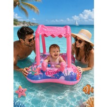 Empressco Nunu Gölgelikli Bebek Deniz Simidi Oturaklı Baby Float Uv Korumalı – Mavi / Pembe - Fiyatı, Yorumları