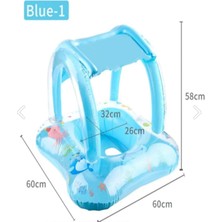 Empressco Funlas Mavi 0-5 Yaş Şişme Oturaklı Gölgelikli Bebe Flotörü Bebek Simidi Gölgelikli Deniz - Fiyatı, Yorumları