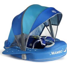 Empressco Mambobaby Mavi Vatoz Emniyetli Gölgelikli Ayak Destekli Bebek Yüzme Simidi - Fiyatı, Yorumları