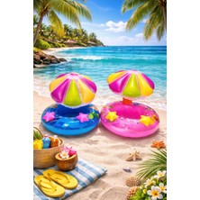 Empressco Rameh Gölgelikli Tenteli Çocuk Deniz Simiti Baby Float Bebek Deniz Simiti 0-3 Yaş Bebek Botu - Fiyatı, Yorumları