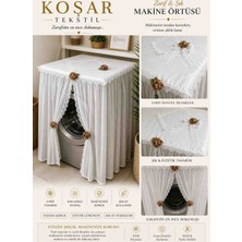 Koşar Home Avangart Çamaşır ve Kurutma Makinası Örtüsü 60 cm Suya Dayanıklı Zarif Tasarım